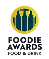 A Foodie awards logo, signalling that Ben and Sophie have won this award